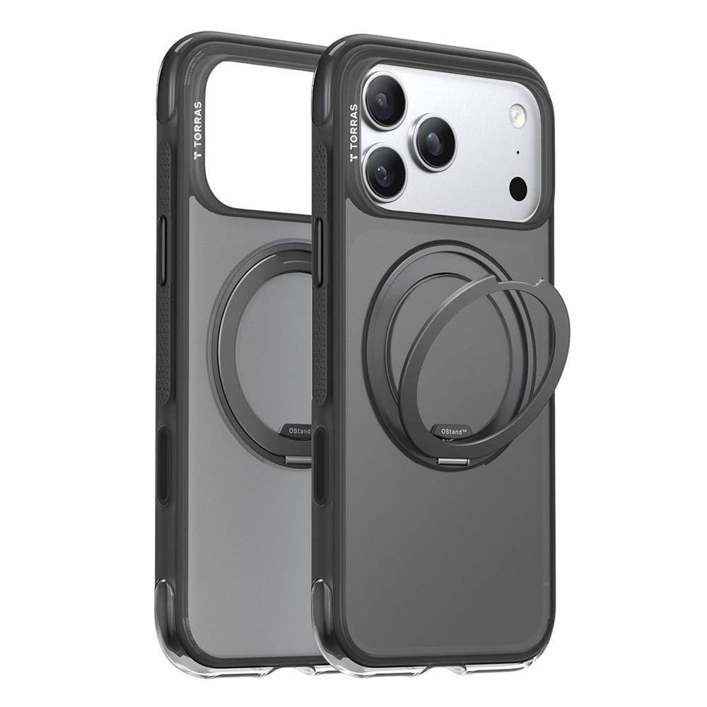 MagSafe-Hülle für Apple iPhone 17 Pro Max, Torras, Ostand O3 Air, Grau