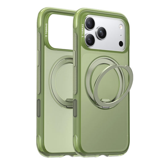 MagSafe-Hülle für Apple iPhone 17 Pro Max, Torras, Ostand O3 Air, Satin Grün