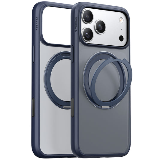 Coque MagSafe pour Apple iPhone 17 Pro Max, Torras, Ostand Pro, Bleue