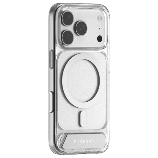 Étui MagSafe pour Apple iPhone 17 Pro Max, Torras, Pstand, Transparent