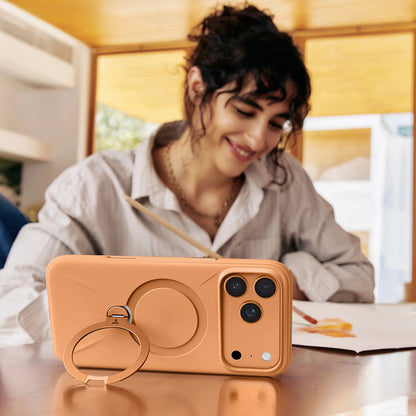 MagSafe Hülle für Apple iPhone 17 Pro Max, Torras, QPRO Silikon, Hellblau