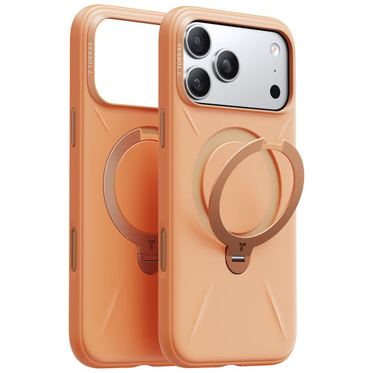 Étui MagSafe pour Apple iPhone 17 Pro Max, Torras, QPRO Silicone, Orange