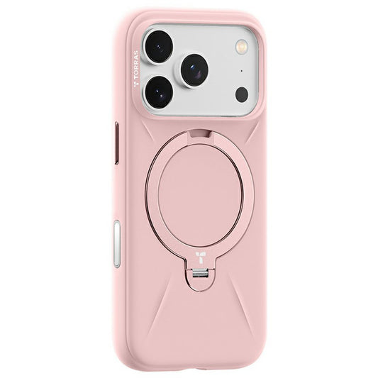 Étui MagSafe pour Apple iPhone 17 Pro Max, Torras, QPRO Silicone, Rose