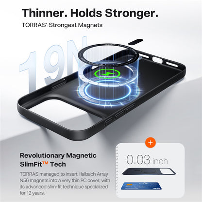 MagSafe Case for Apple iPhone 17 Pro Max, Torras, SlimFit, Black