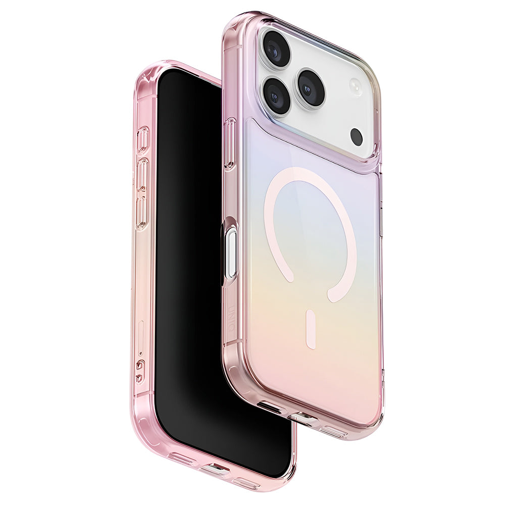 MagSafe Case for Apple iPhone 17 Pro Max, UNIQ, Iridescia MagClick, Pastel Blue