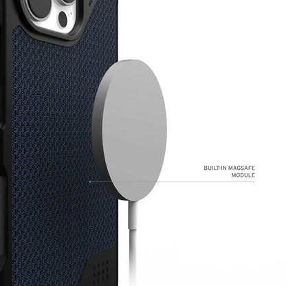 Coque MagSafe pour Apple iPhone 17 Pro Max, Urban Armor Gear, Metropolis LT Kevlar, Bleu Marine