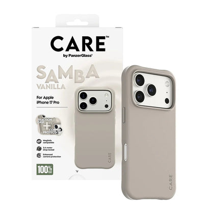 MagSafe Hülle für Apple iPhone 17 Pro, PanzerGlass, modisch, Beige