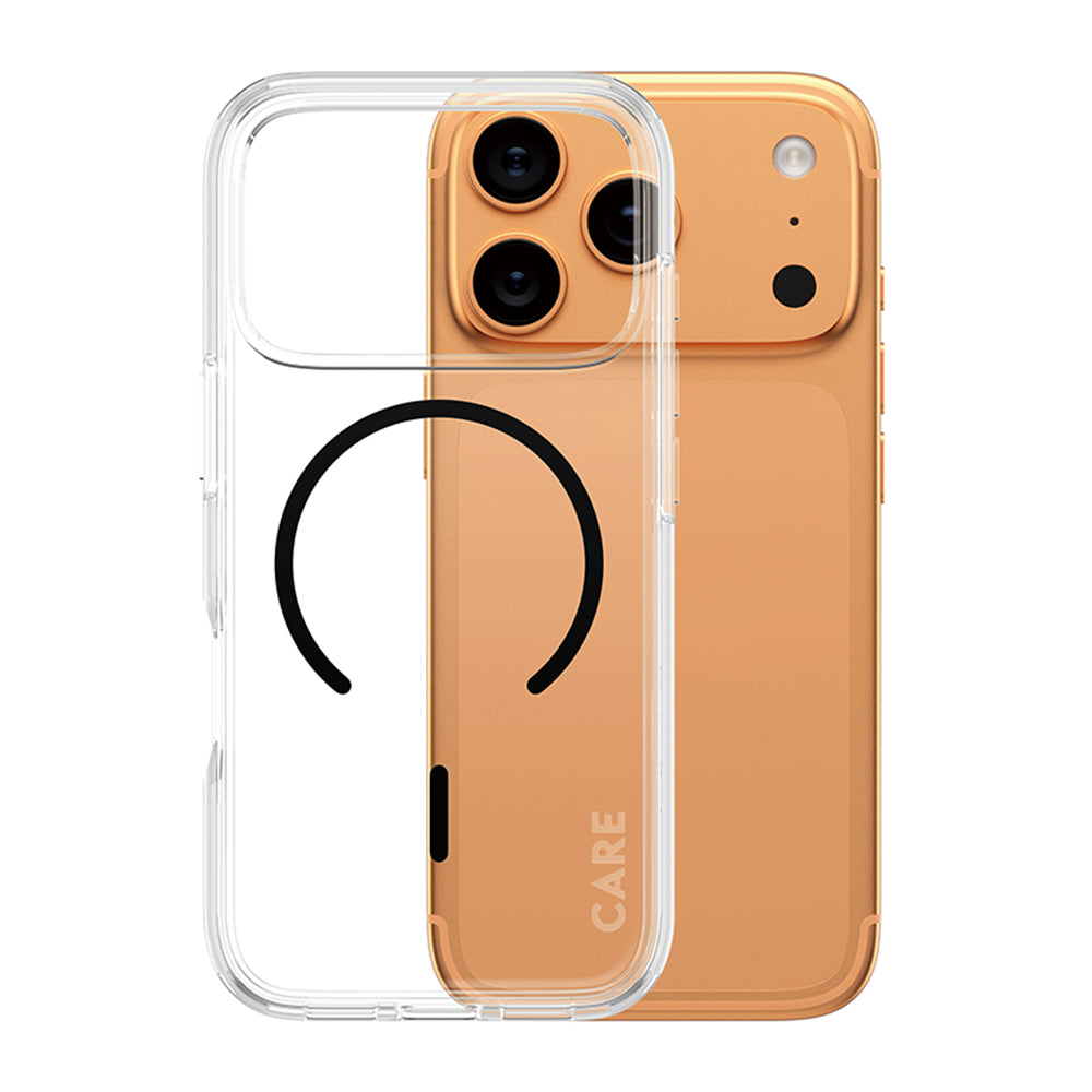 Coque MagSafe pour Apple iPhone 17 Pro, PanzerGlass, Care Urban Explorer, Transparent Noir