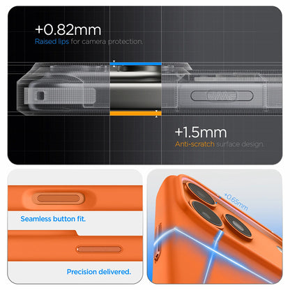 Coque MagSafe pour Apple iPhone 17 Pro, Spigen, Silicone Fit, Orange ACS11379