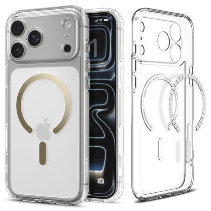 MagSafe Case for Apple iPhone 17 Pro, Spigen, Ultra Hybrid, Transparent Gold