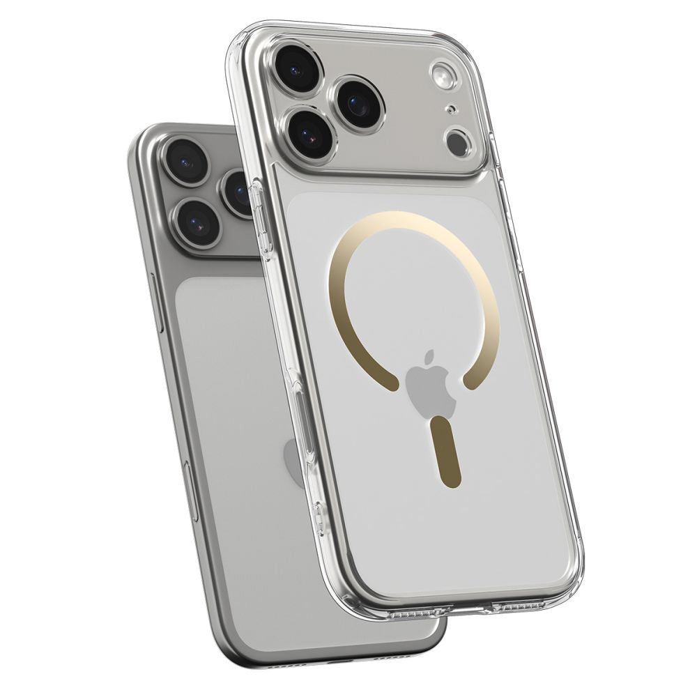 MagSafe Case for Apple iPhone 17 Pro, Spigen, Ultra Hybrid, Transparent Gold