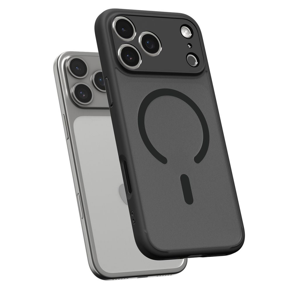 Coque MagSafe pour Apple iPhone 17 Pro, Spigen, Ultra Hybrid, Noir Satiné