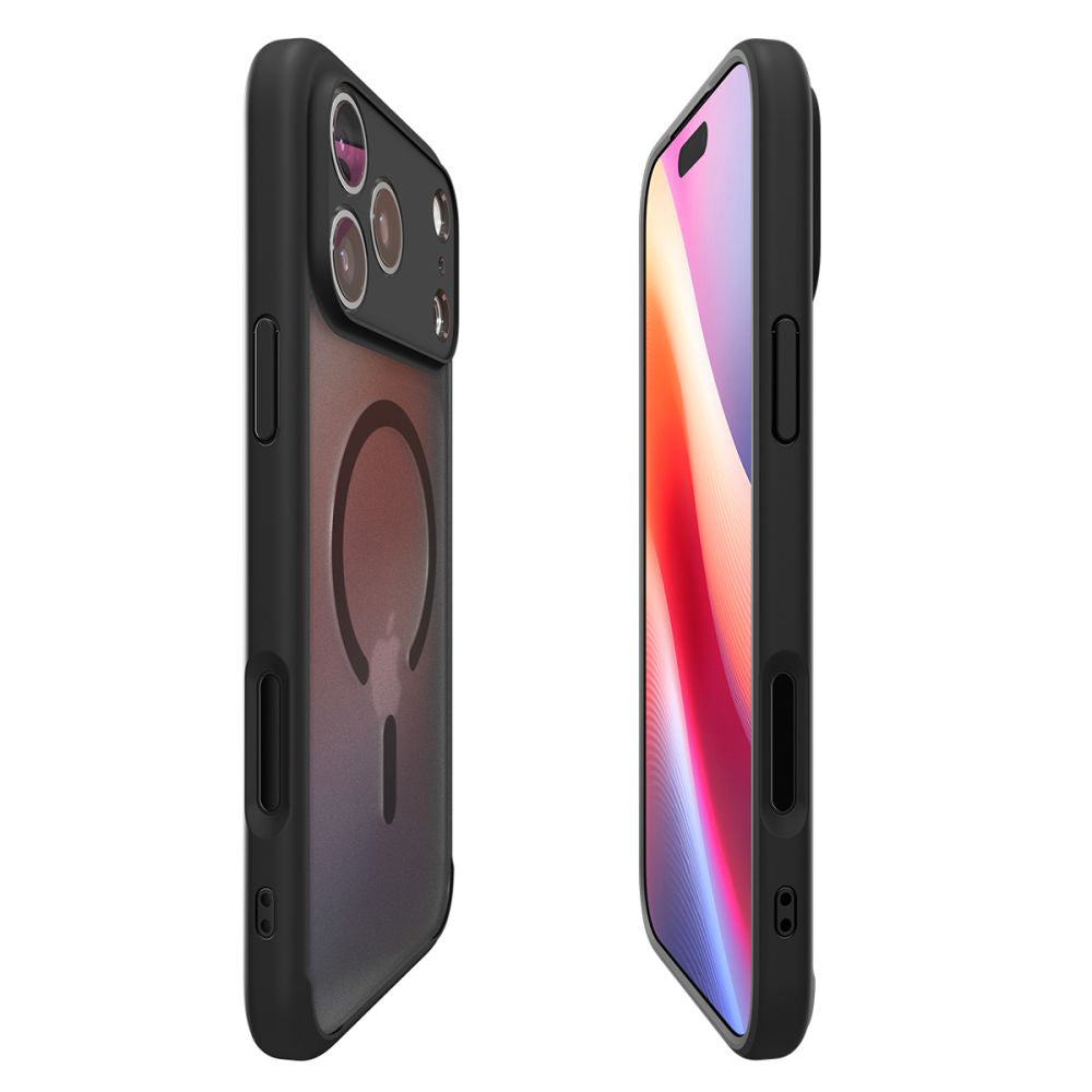 Coque MagSafe pour Apple iPhone 17 Pro, Spigen, Ultra Hybrid, Noir Satiné