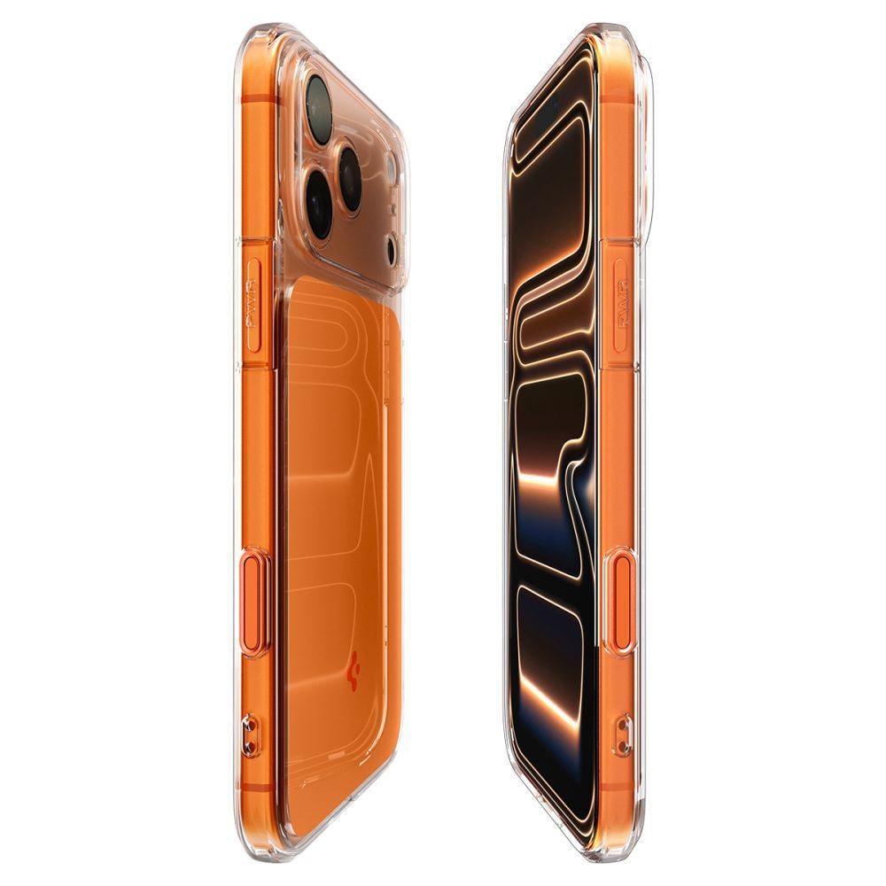 Coque MagSafe pour Apple iPhone 17 Pro, Spigen, Ultra Hybrid T, Orange