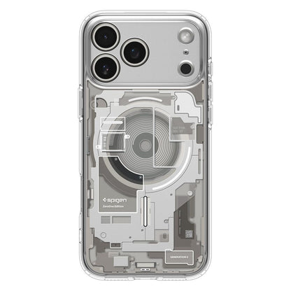 Coque MagSafe pour Apple iPhone 17 Pro, Spigen, Ultra Hybrid, Transparente