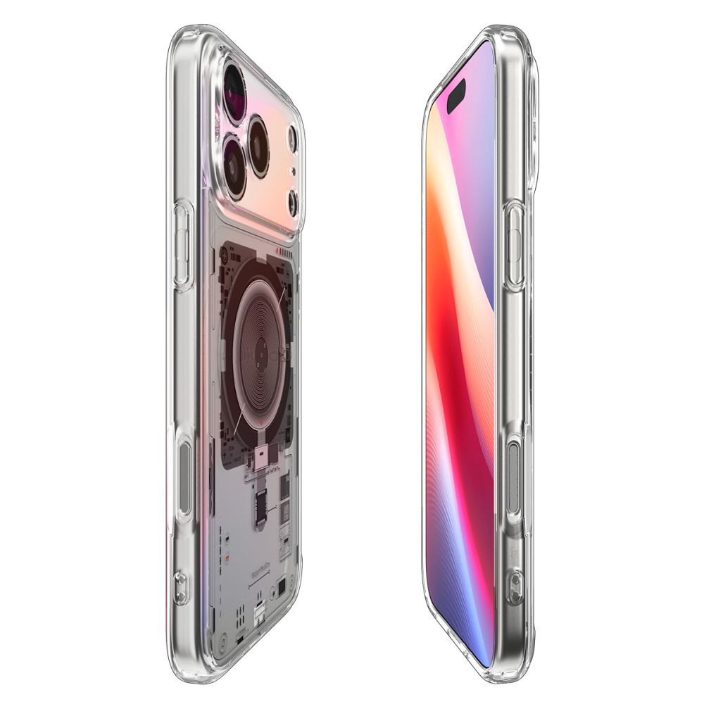 Coque MagSafe pour Apple iPhone 17 Pro, Spigen, Ultra Hybrid, Transparente