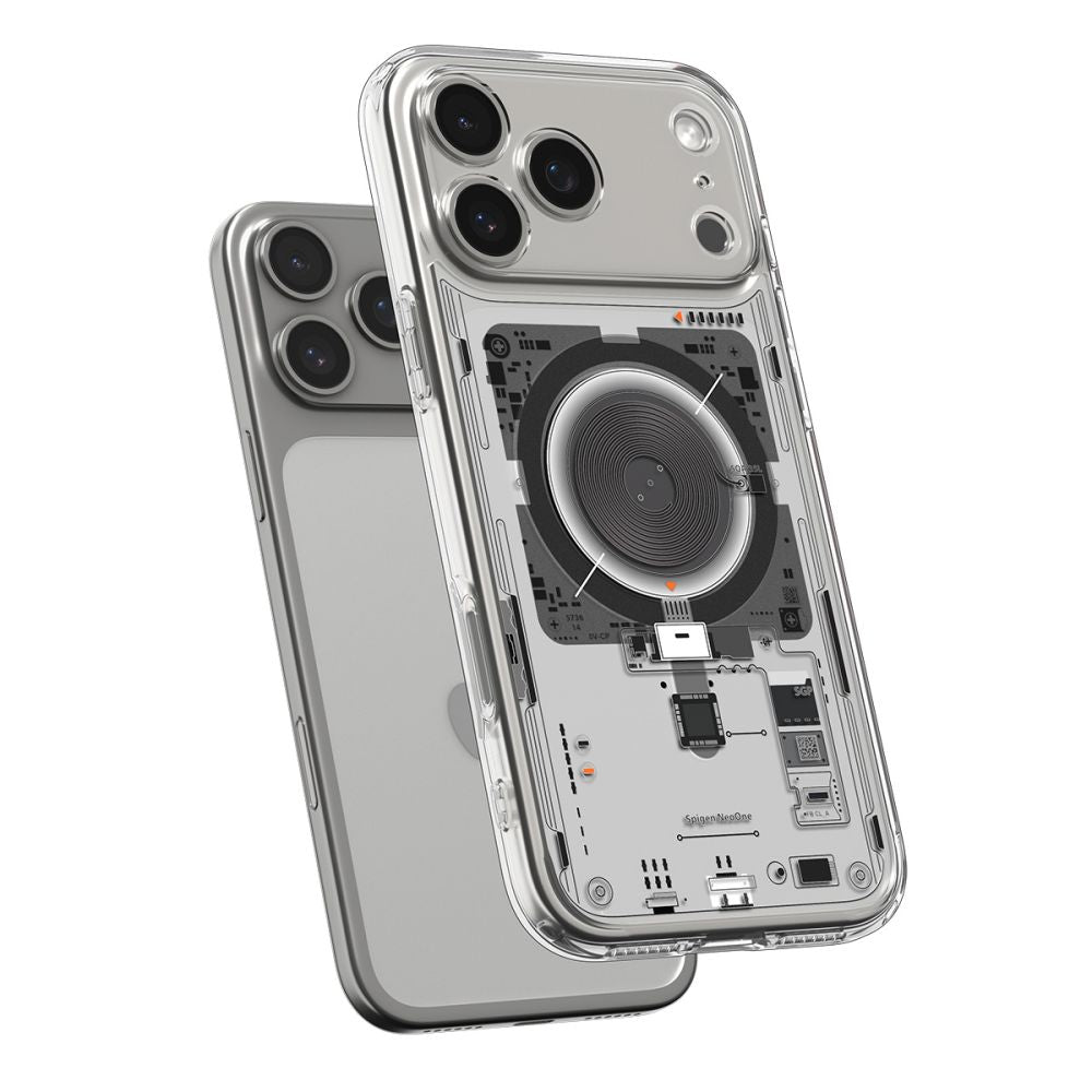 Coque MagSafe pour Apple iPhone 17 Pro, Spigen, Ultra Hybrid, Transparente