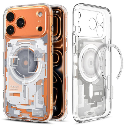 Coque MagSafe pour Apple iPhone 17 Pro, Spigen, Ultra Hybrid Zero One, Blanche