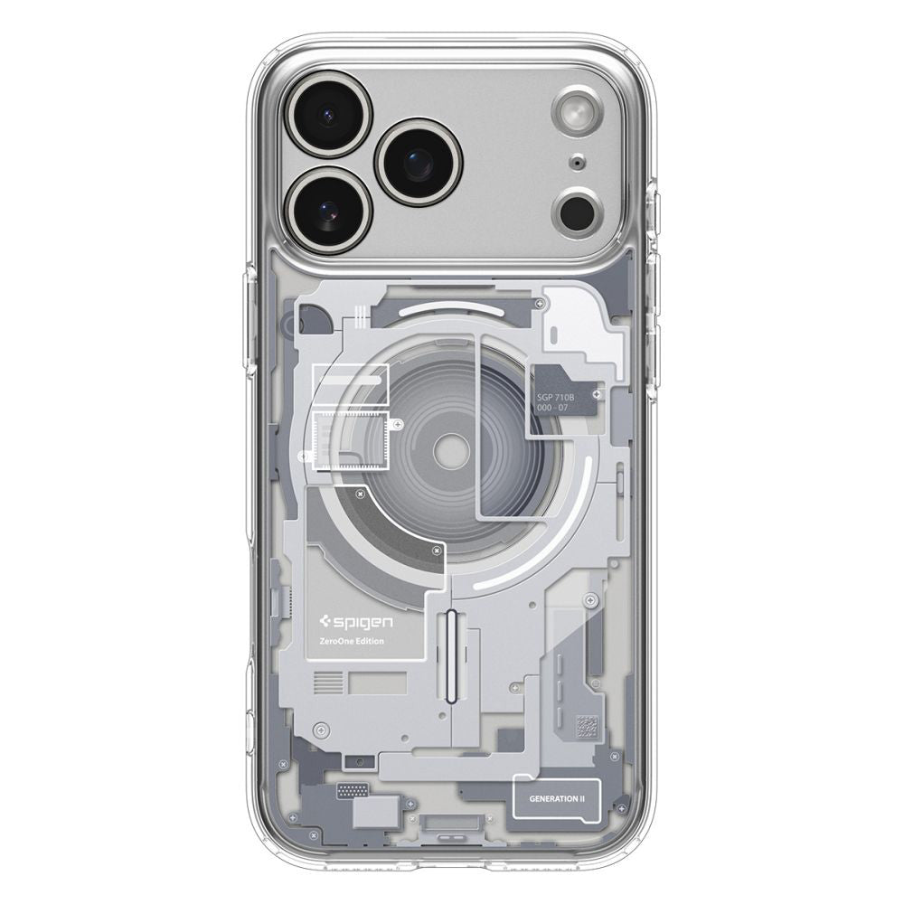Coque MagSafe pour Apple iPhone 17 Pro, Spigen, Ultra Hybrid Zero One, Blanche