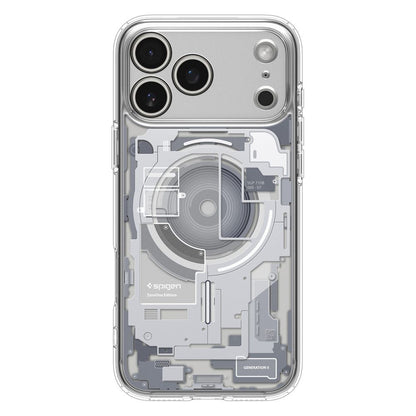 Coque MagSafe pour Apple iPhone 17 Pro, Spigen, Ultra Hybrid Zero One, Blanche