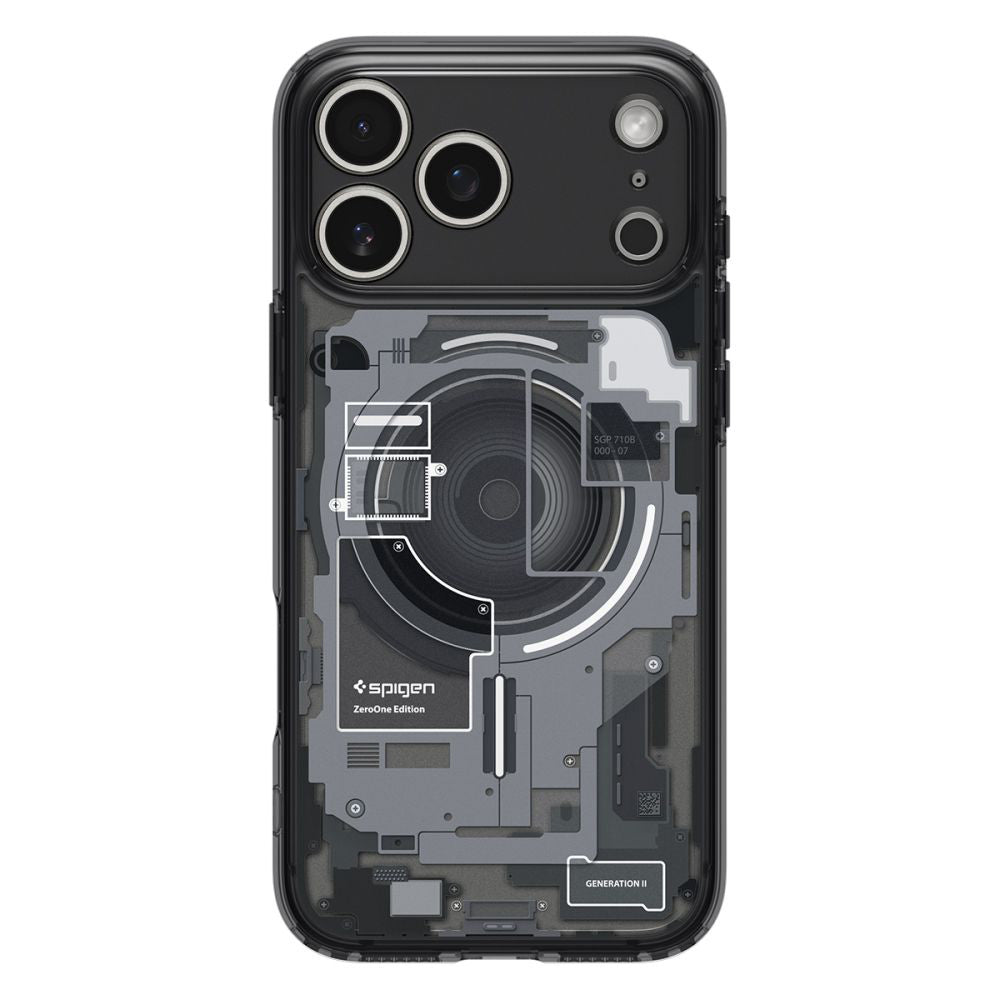 Coque MagSafe pour Apple iPhone 17 Pro, Spigen, Ultra Hybrid Zero One, Noire