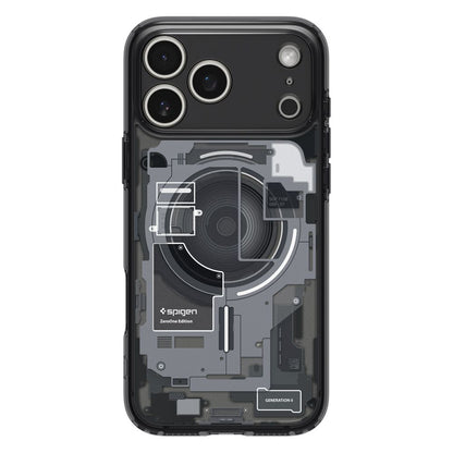 Coque MagSafe pour Apple iPhone 17 Pro, Spigen, Ultra Hybrid Zero One, Noire