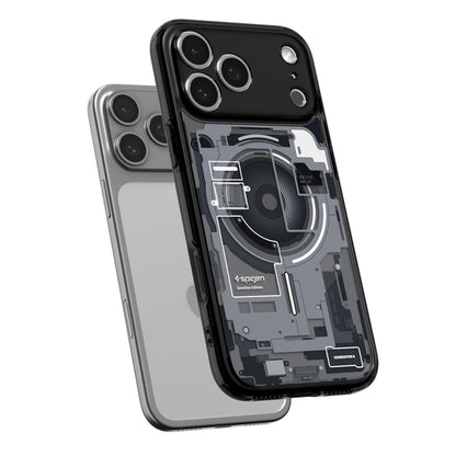 Coque MagSafe pour Apple iPhone 17 Pro, Spigen, Ultra Hybrid Zero One, Noire