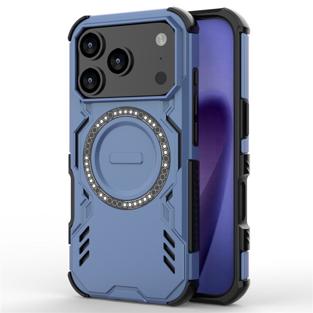 MagSafe Hülle für Apple iPhone 17 Pro, Techsuit, ArmorMag, Blau