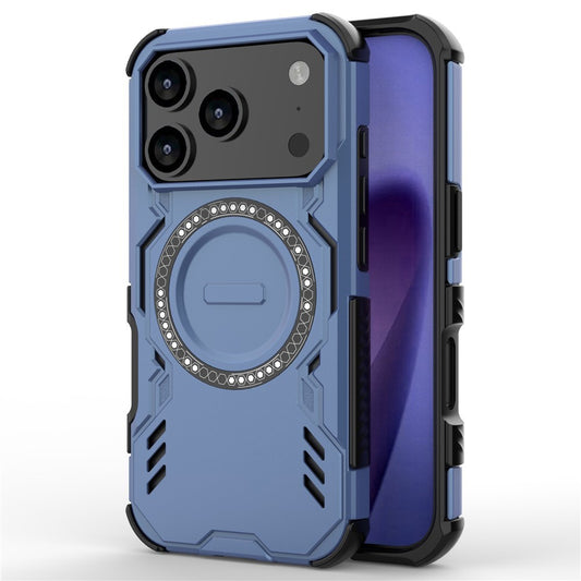 MagSafe Hülle für Apple iPhone 17 Pro, Techsuit, ArmorMag, Blau