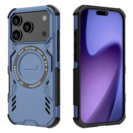 MagSafe Hülle für Apple iPhone 17 Pro, Techsuit, ArmorMag, Blau