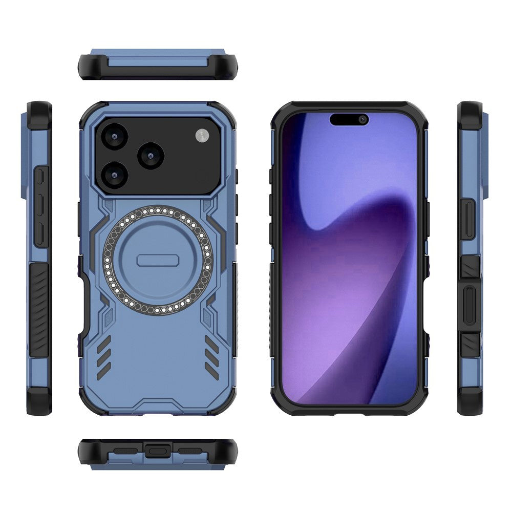 MagSafe Hülle für Apple iPhone 17 Pro, Techsuit, ArmorMag, Blau