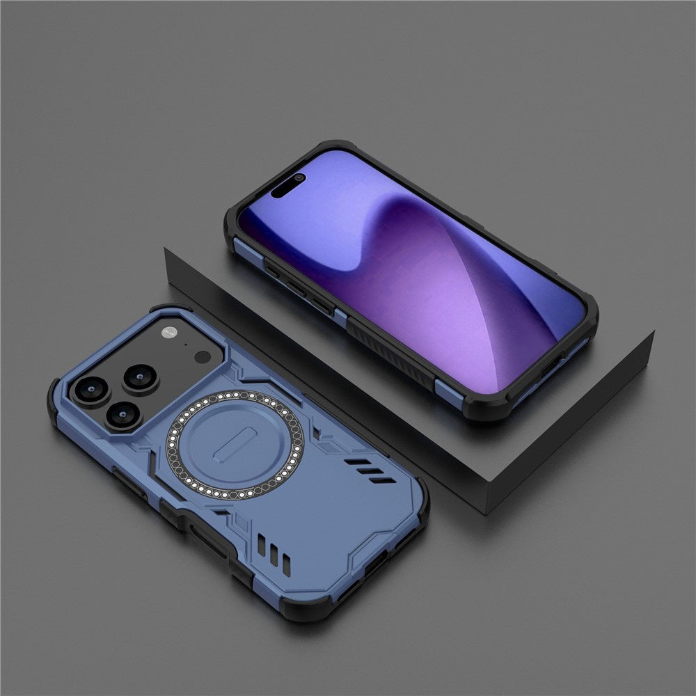MagSafe Hülle für Apple iPhone 17 Pro, Techsuit, ArmorMag, Blau