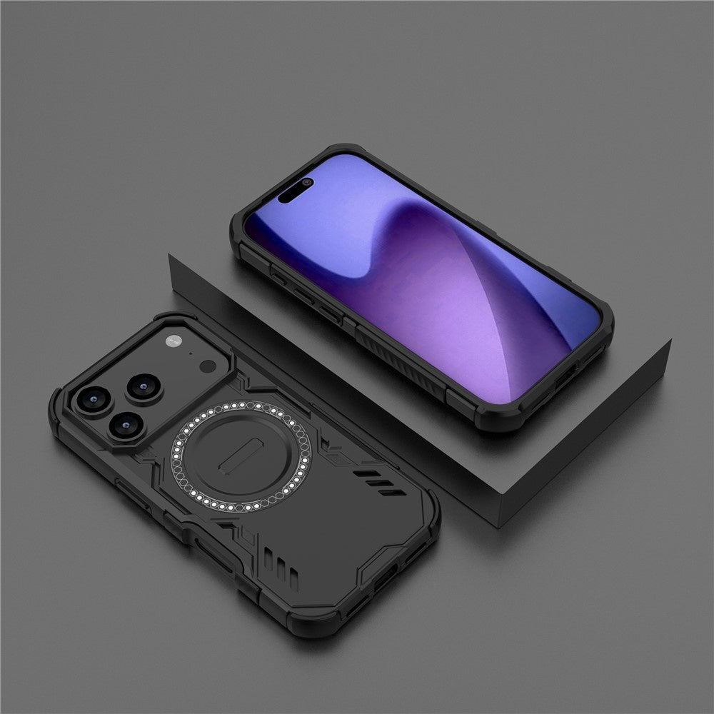 MagSafe Hülle für Apple iPhone 17 Pro, Techsuit, ArmorMag, Schwarz