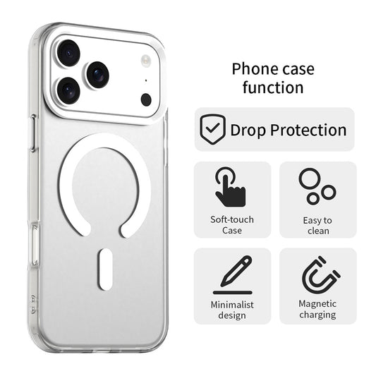 MagSafe Hülle für Apple iPhone 17 Pro, Techsuit, CandyCase, Weiß