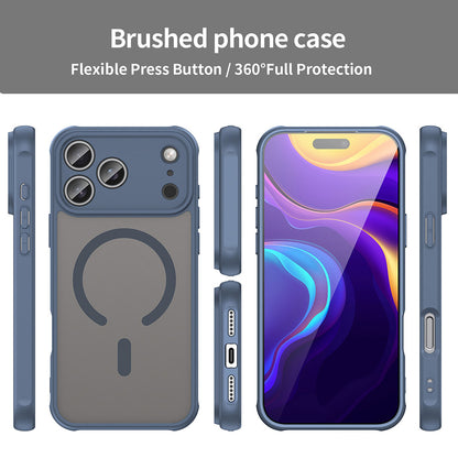 MagSafe Hülle für Apple iPhone 17 Pro, Techsuit, HaloFrost II, Marineblau