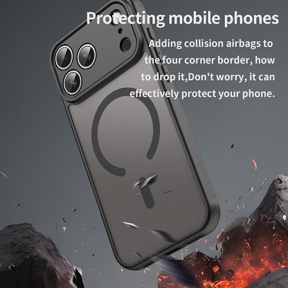 MagSafe Hülle für Apple iPhone 17 Pro, Techsuit, HaloFrost II, Schwarz