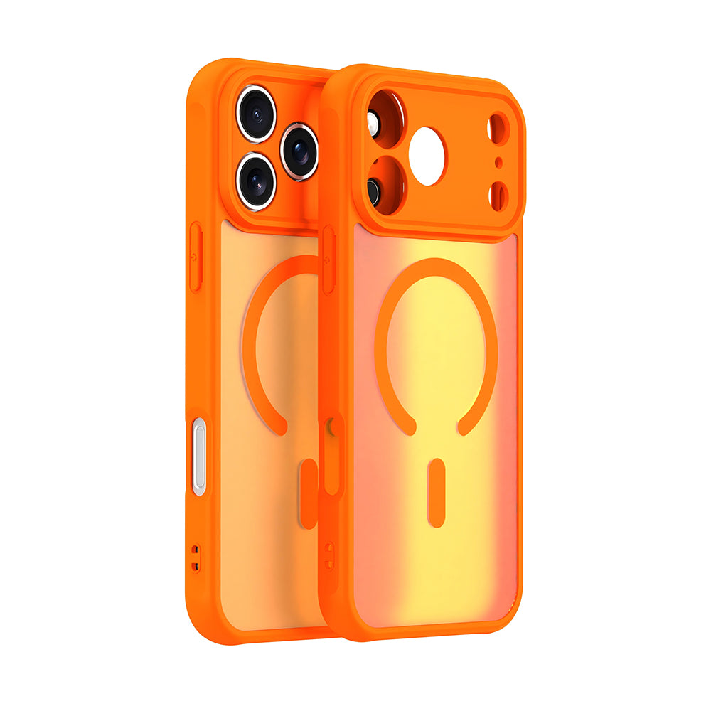 Coque MagSafe pour Apple iPhone 17 Pro, Techsuit, HaloFrost II, Orange