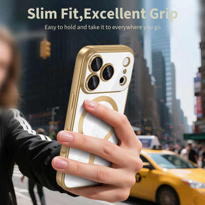 Étui MagSafe pour Apple iPhone 17 Pro, Techsuit, Luxury Crystal, Orange