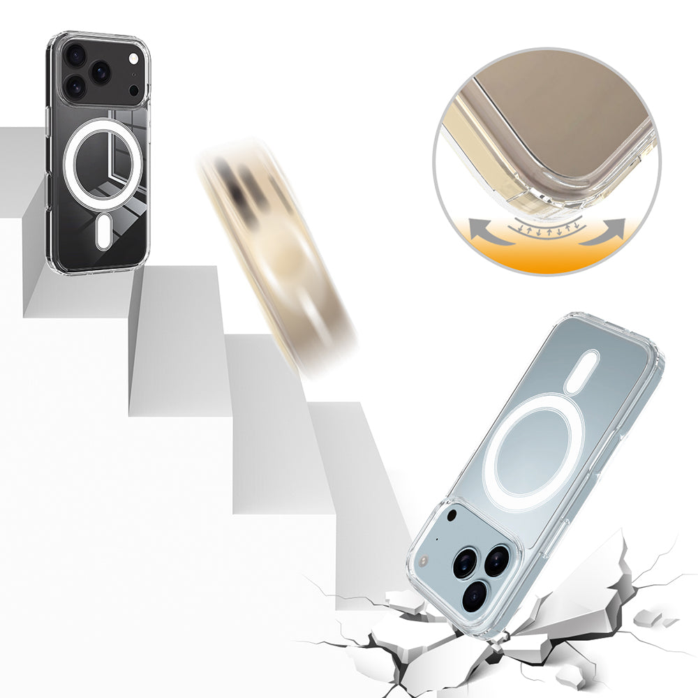 MagSafe Hülle für Apple iPhone 17 Pro, Techsuit, Pro, Transparent