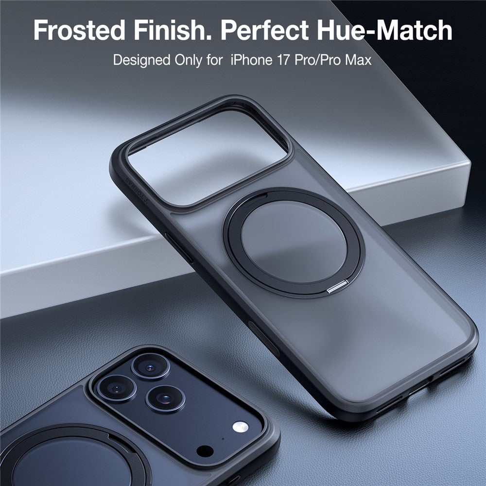 MagSafe Hülle für Apple iPhone 17 Pro, Torras, Ostand Pro, Schwarz