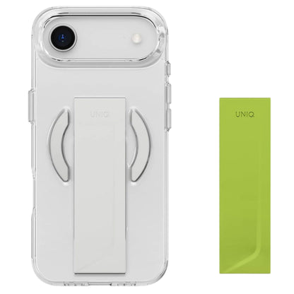 Coque MagSafe pour Apple iPhone 17 Pro, UNIQ, Heldro Air MagClick, Gris Transparent