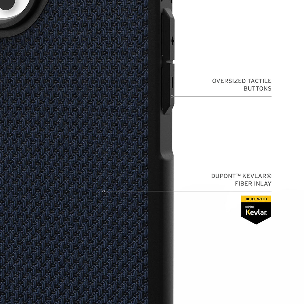 Étui MagSafe pour Apple iPhone 17 Pro, Urban Armor Gear, Metropolis LT Kevlar, Bleu Marine