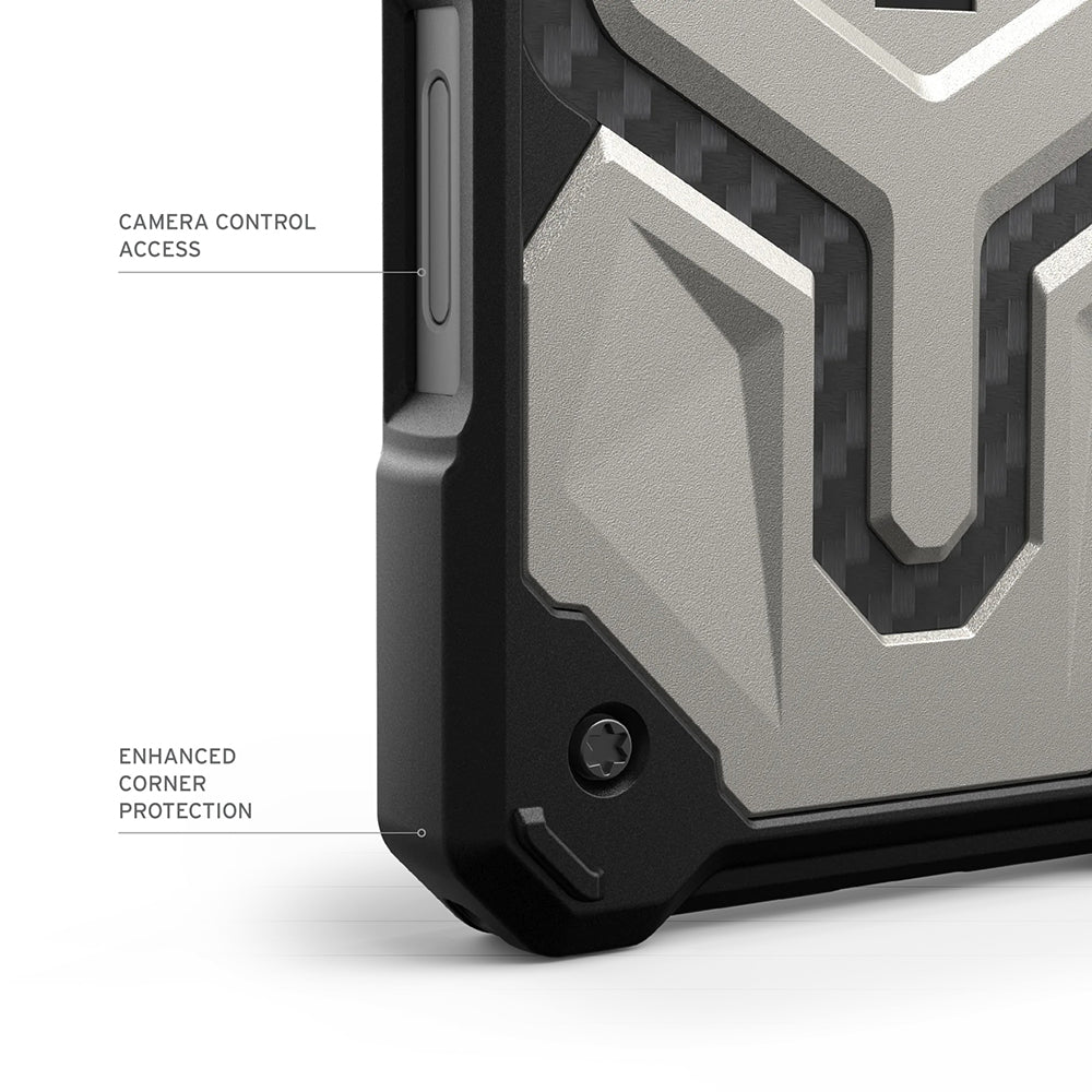 Coque MagSafe pour Apple iPhone 17 Pro, Urban Armor Gear, Monarch Pro, Gris