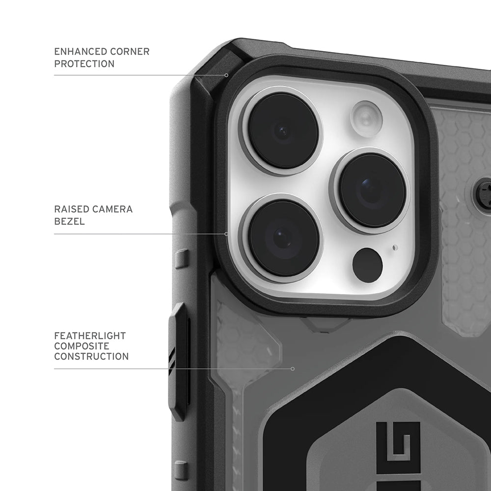 Coque MagSafe pour Apple iPhone 17 Pro, Urban Armor Gear, Pathfinder Clear, Gris