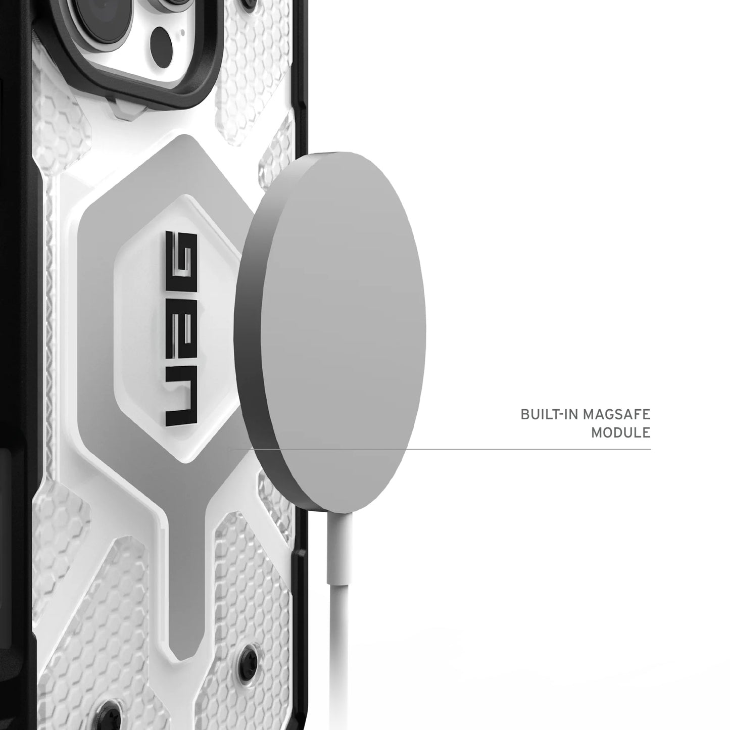 Coque MagSafe pour Apple iPhone 17 Pro, Urban Armor Gear, Pathfinder Clear, Transparente