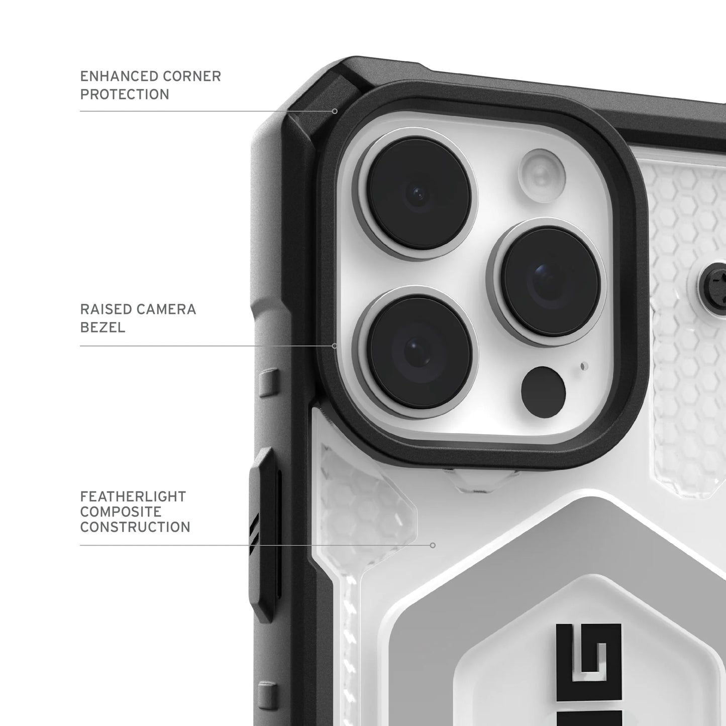 Coque MagSafe pour Apple iPhone 17 Pro, Urban Armor Gear, Pathfinder Clear, Transparente