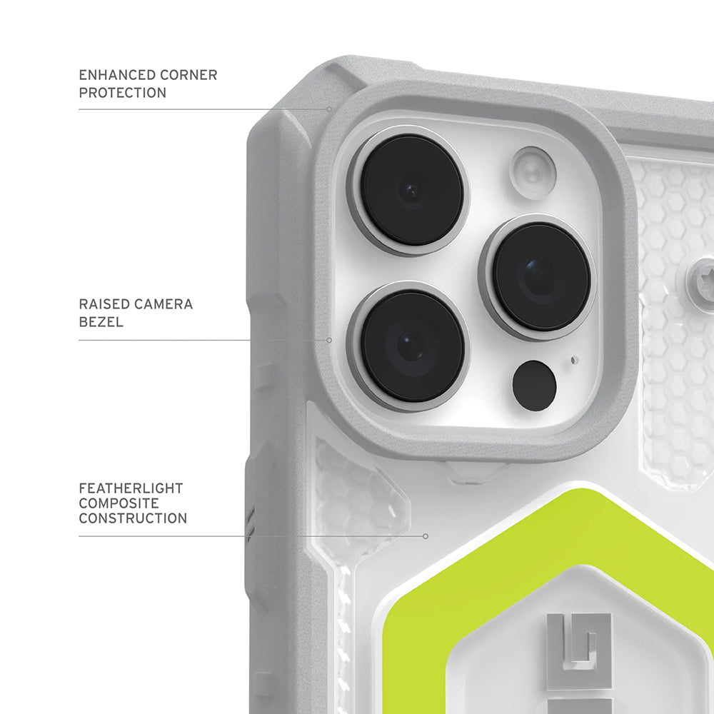 MagSafe Hülle für Apple iPhone 17 Pro, Urban Armor Gear, Pathfinder Clear, Grün