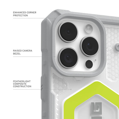 MagSafe Hülle für Apple iPhone 17 Pro, Urban Armor Gear, Pathfinder Clear, Grün