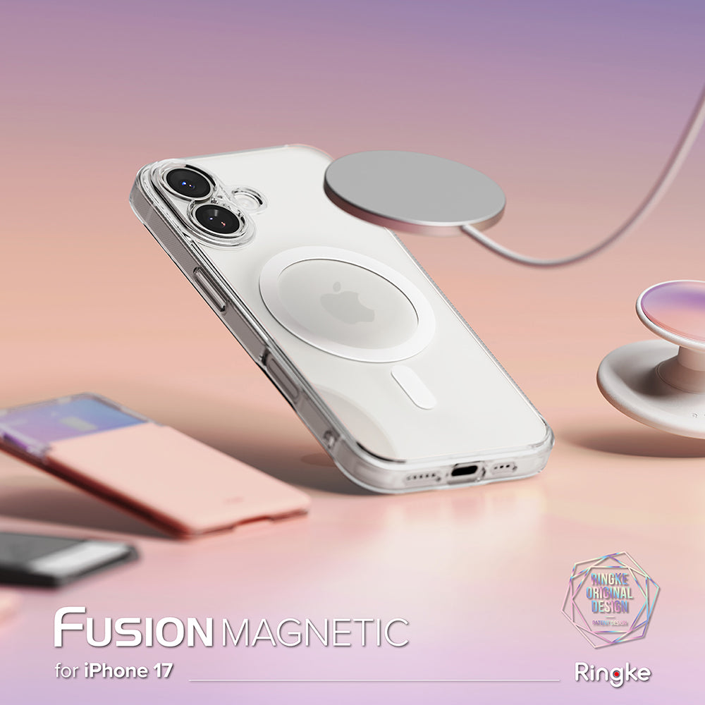 Coque MagSafe pour Apple iPhone 17, Ringke, Fusion, Transparente