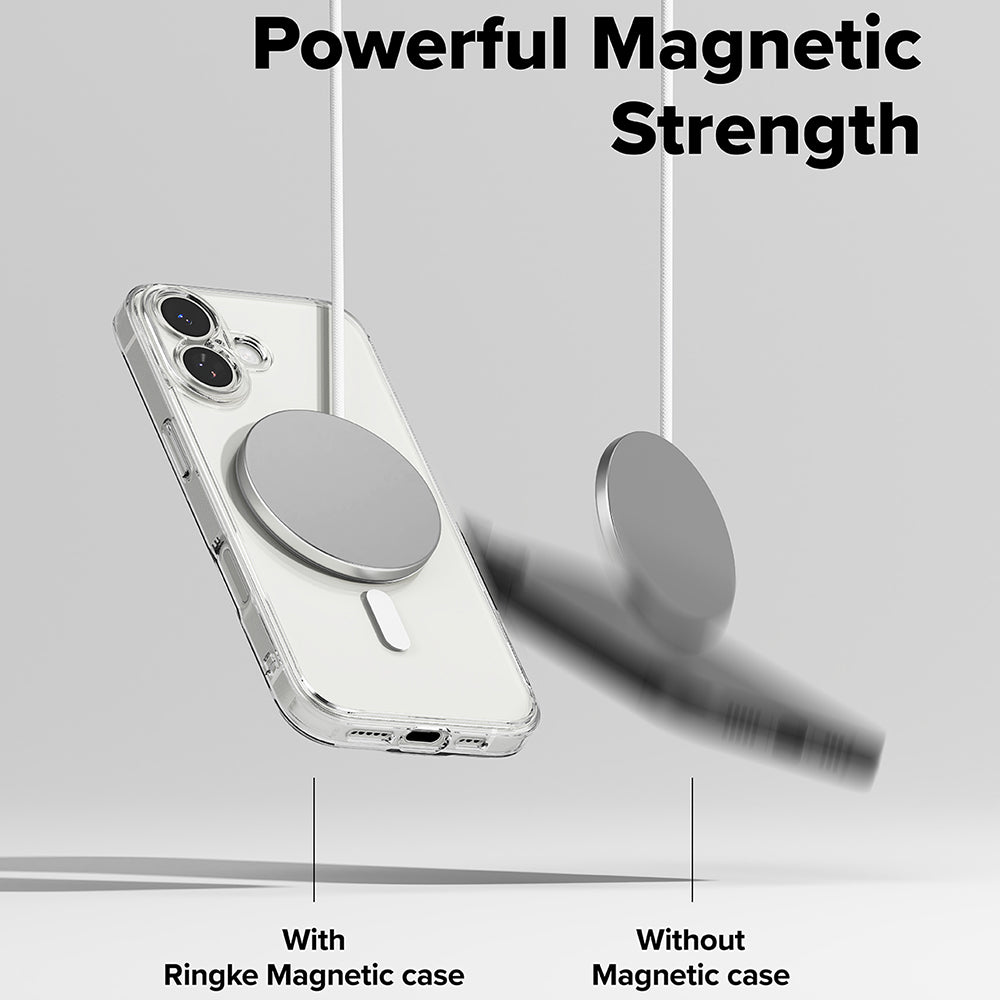 Coque MagSafe pour Apple iPhone 17, Ringke, Fusion, Transparente